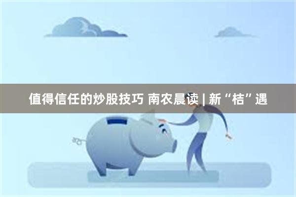 值得信任的炒股技巧 南农晨读 | 新“桔”遇
