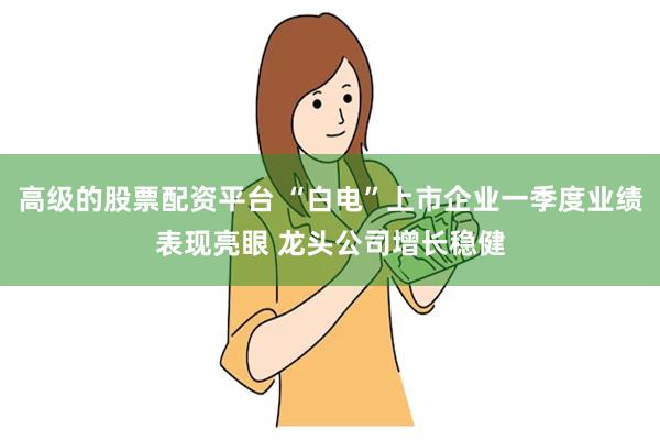 高级的股票配资平台 “白电”上市企业一季度业绩表现亮眼 龙头公司增长稳健
