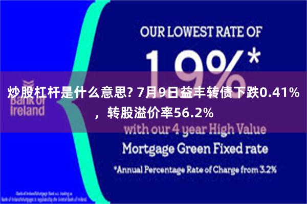炒股杠杆是什么意思? 7月9日益丰转债下跌0.41%，转股溢价率56.2%