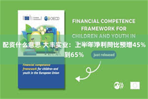 配资什么意思 大丰实业：上半年净利同比预增45%到65%