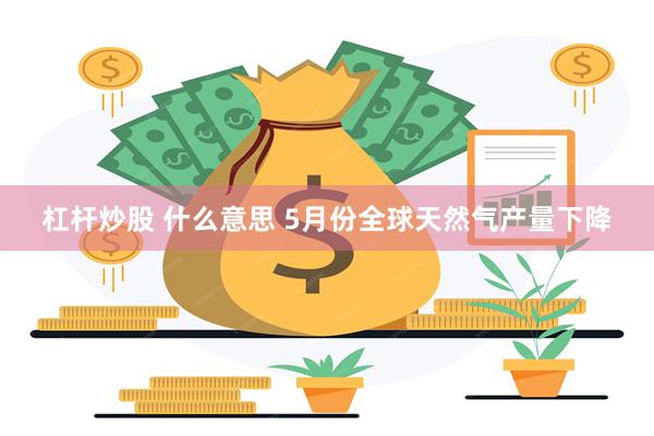 杠杆炒股 什么意思 5月份全球天然气产量下降