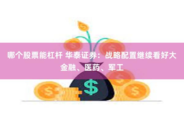 哪个股票能杠杆 华泰证券：战略配置继续看好大金融、医药、军工